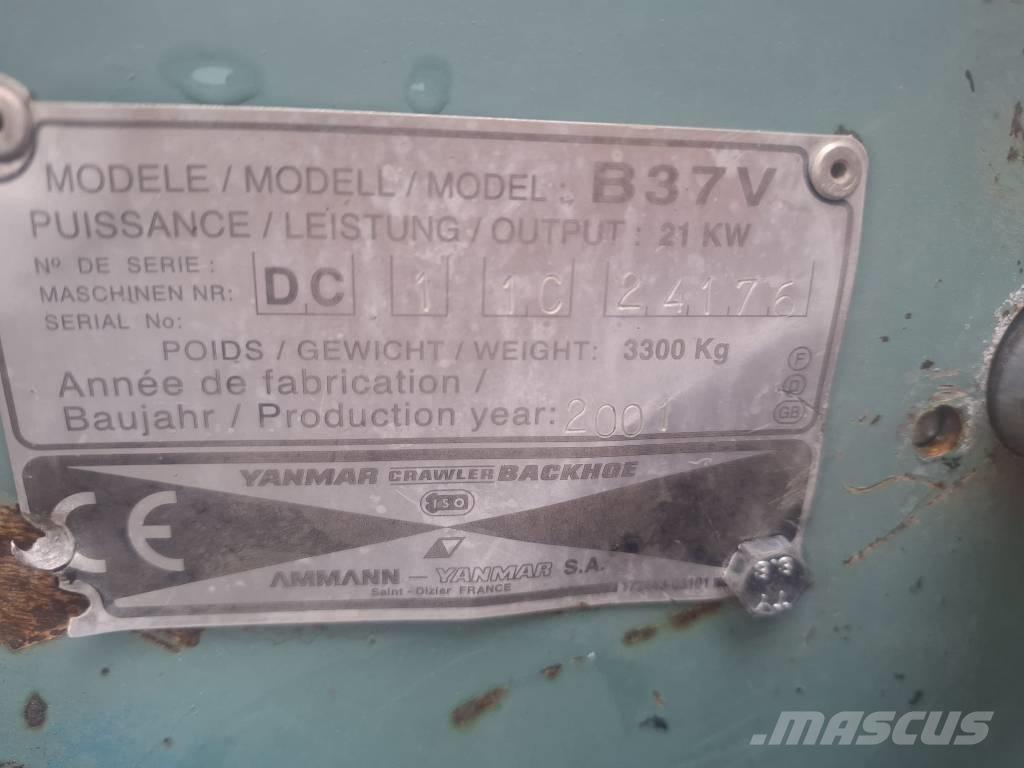 Yanmar B 37 V Mini ekskavatori < 7 t
