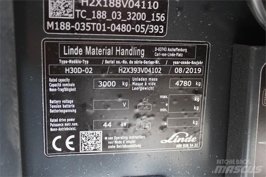Linde H30D Tehnika ar dīzeļa dzinēju