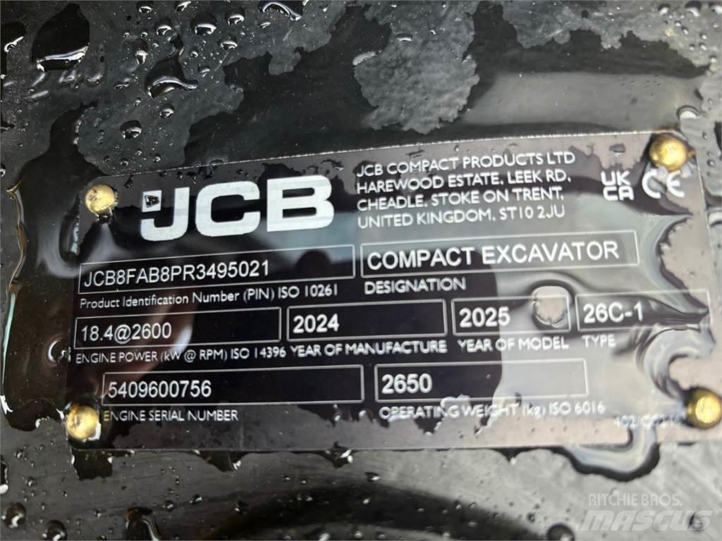 JCB 26C-1 Mini ekskavatori < 7 t