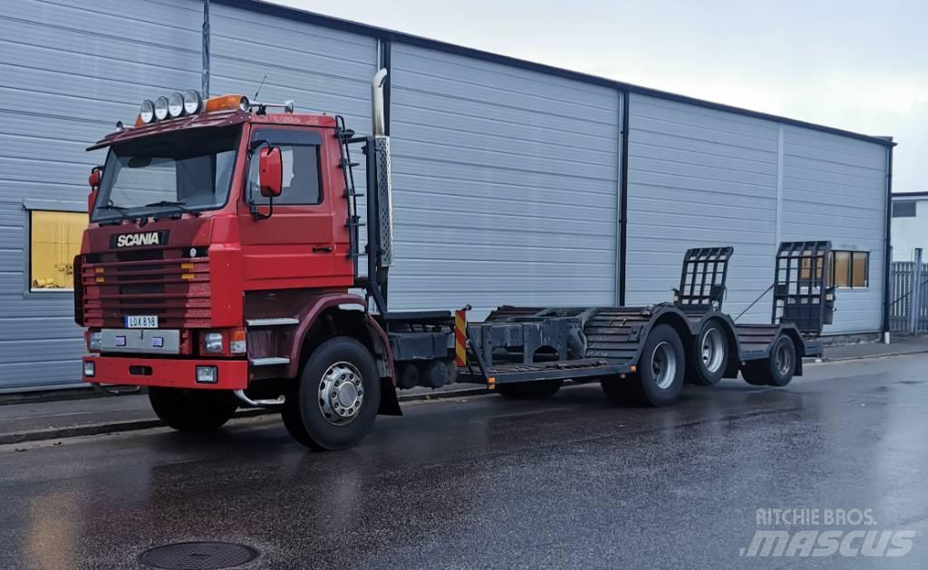 Scania 142/143 Treileri meža tehnikas transportēšanai