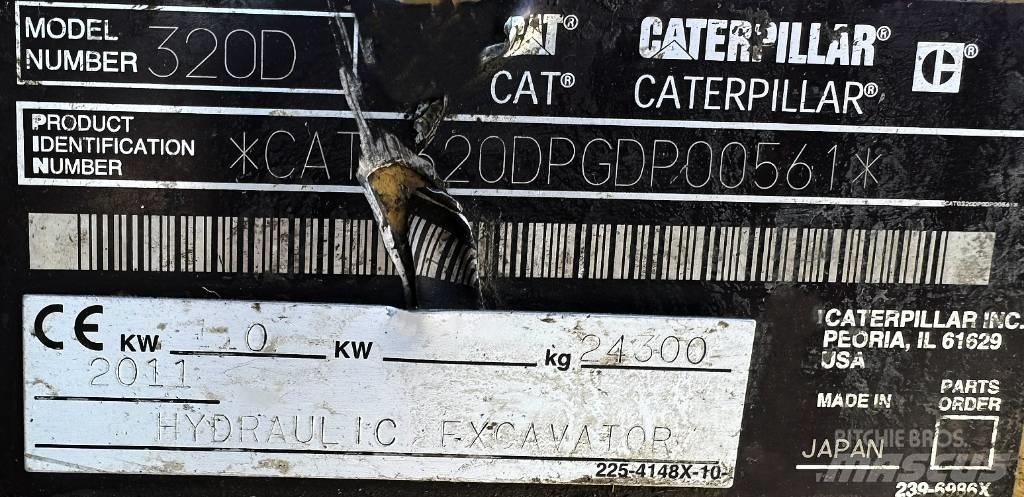 CAT 320 D L Kāpurķēžu ekskavatori