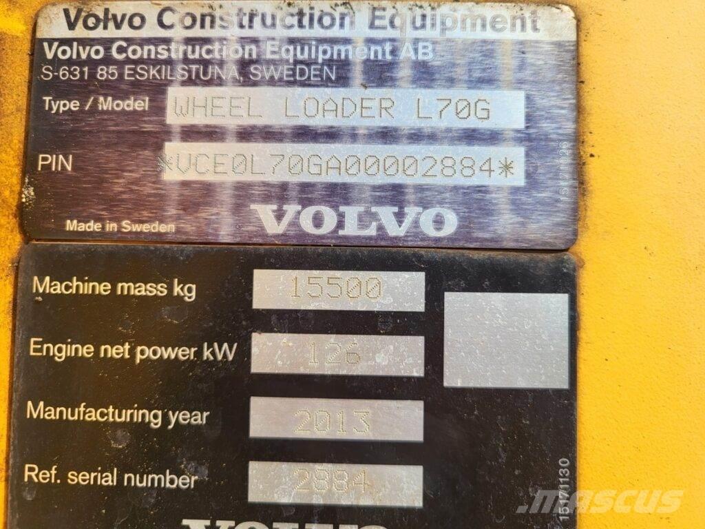 Volvo L70G Iekrāvēji uz riteņiem