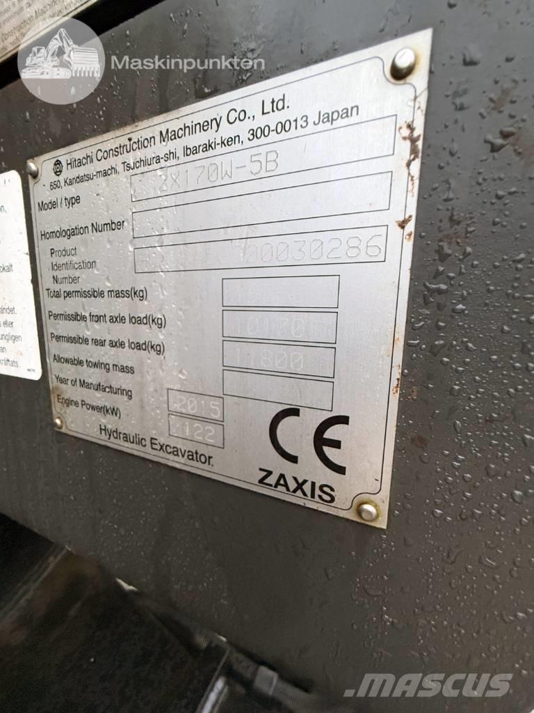 Hitachi ZX 170 W-5 B Ekskavatori uz riteņiem