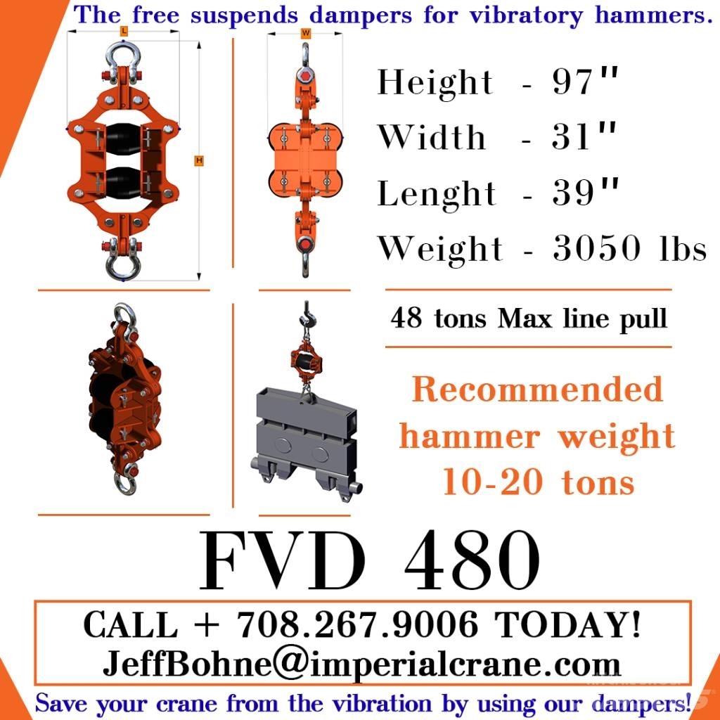  Finaros FVD 480 Hidrauliskie pāļu āmuri