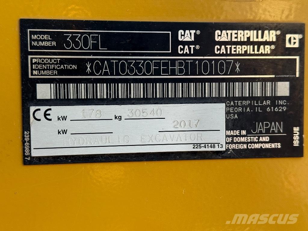 CAT 330 FL Kāpurķēžu ekskavatori