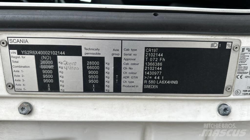 Scania R 580 Vilcēji