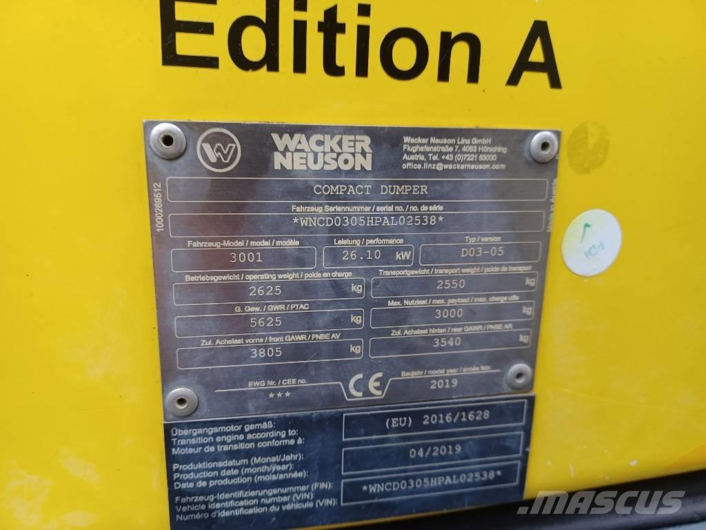 Wacker Neuson 3001 Mini pašizgāzēji