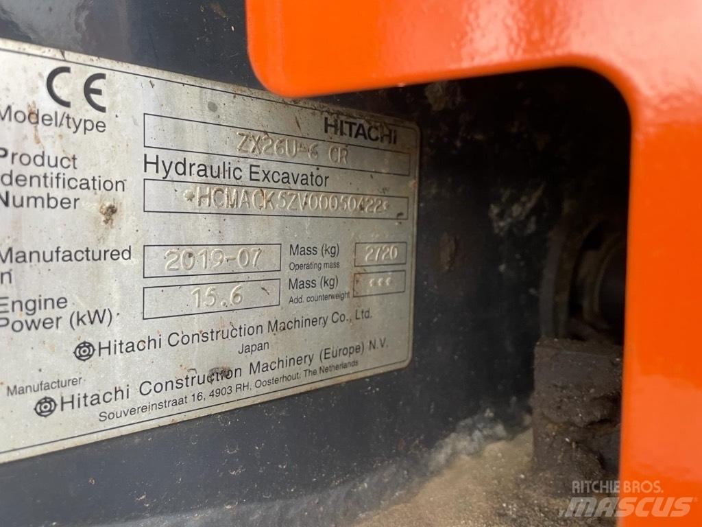 Hitachi ZX 26 U-6 Mini ekskavatori < 7 t