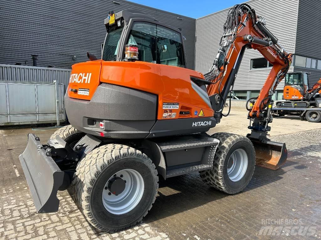 Hitachi ZX95W Ekskavatori uz riteņiem