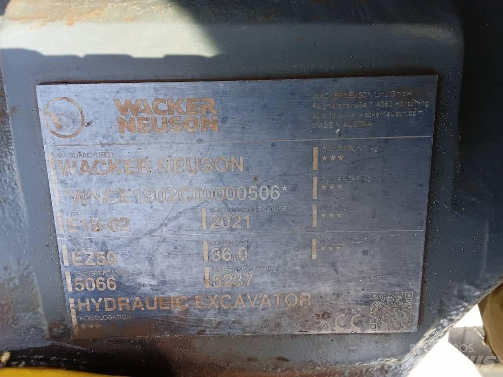 Wacker Neuson EZ50 Kāpurķēžu ekskavatori