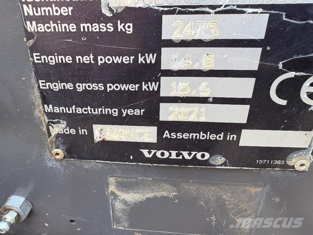 Volvo ECR 25 D Mini ekskavatori < 7 t