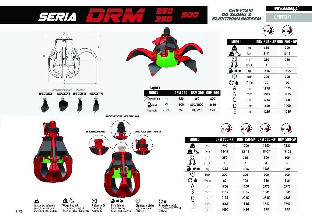  DEMOQ DRM250-5P Pašgrābji