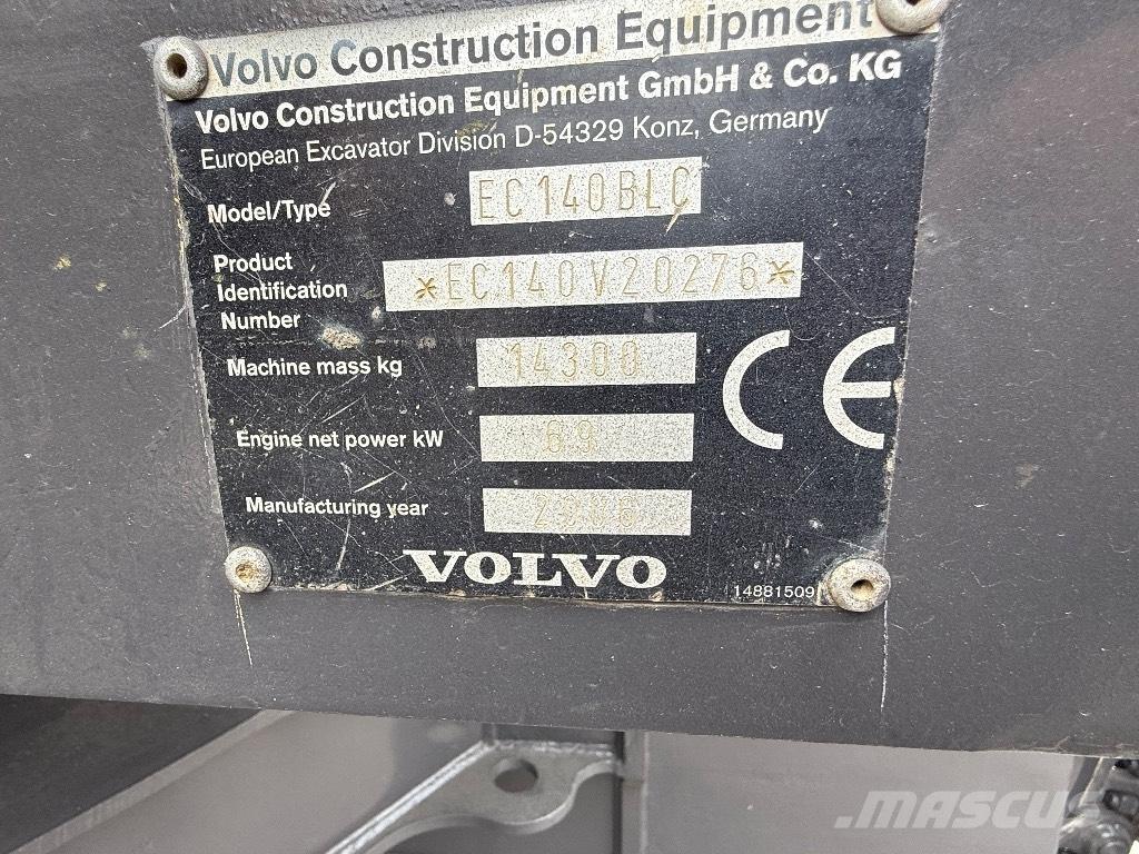 Volvo EC 140 B Kāpurķēžu ekskavatori
