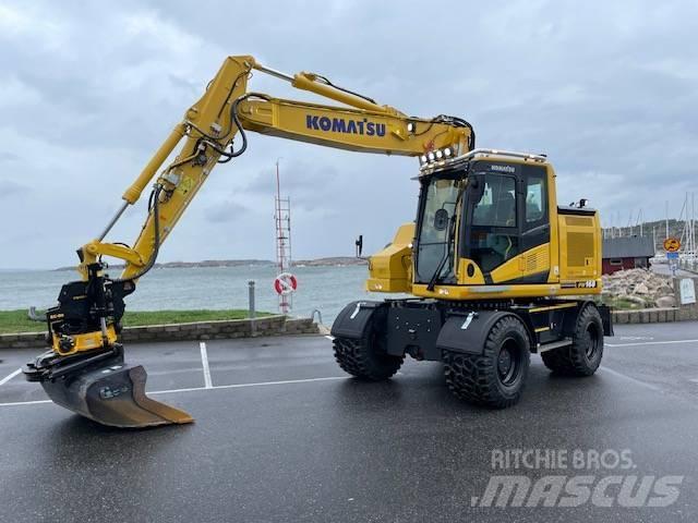 Komatsu PW168-11 Ekskavatori uz riteņiem