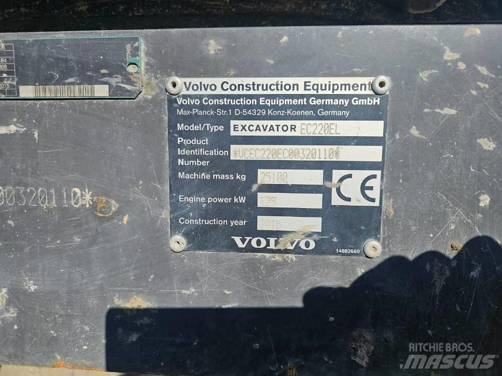Volvo EC220EL Kāpurķēžu ekskavatori