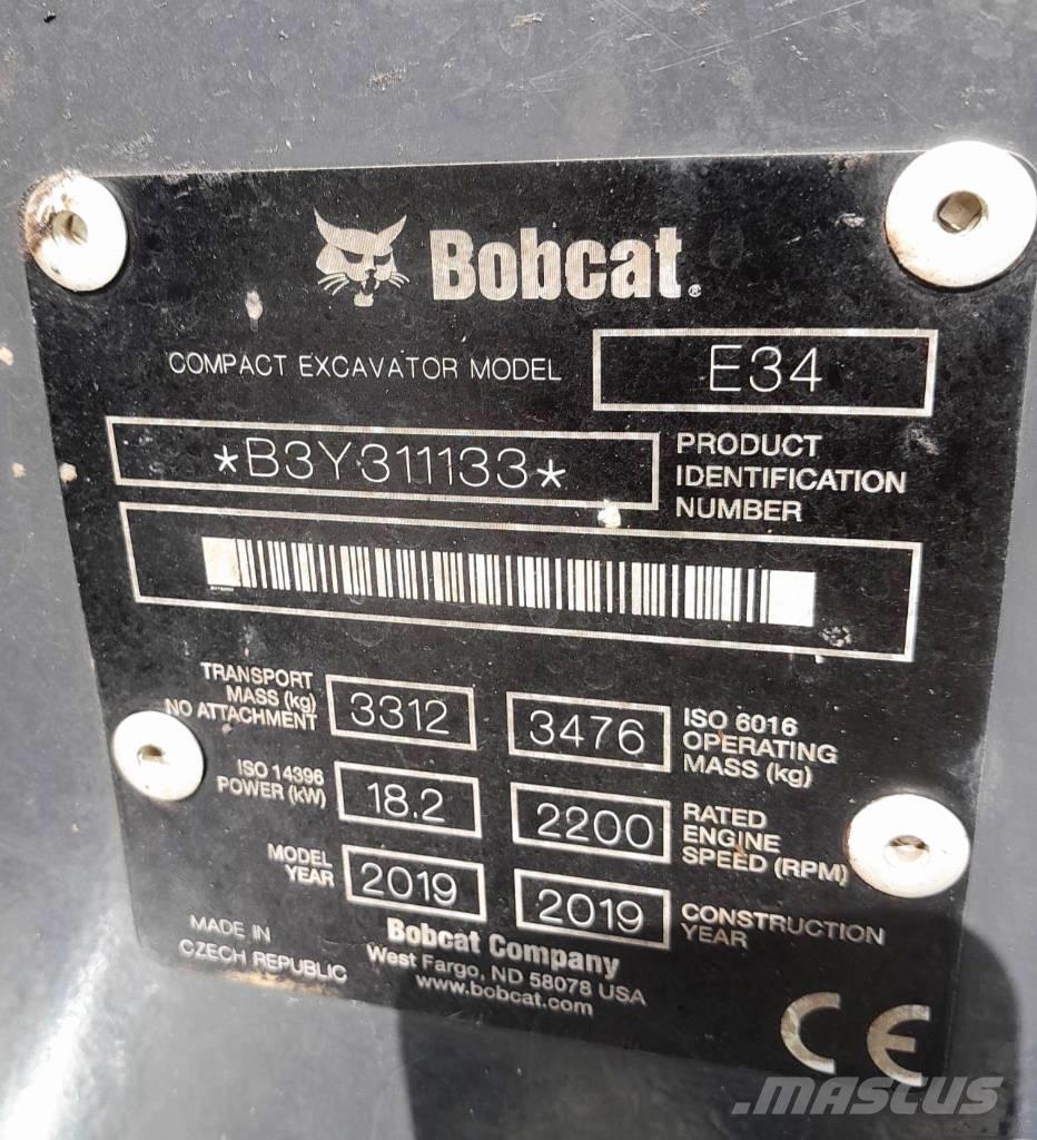 Bobcat E34 Mini ekskavatori < 7 t