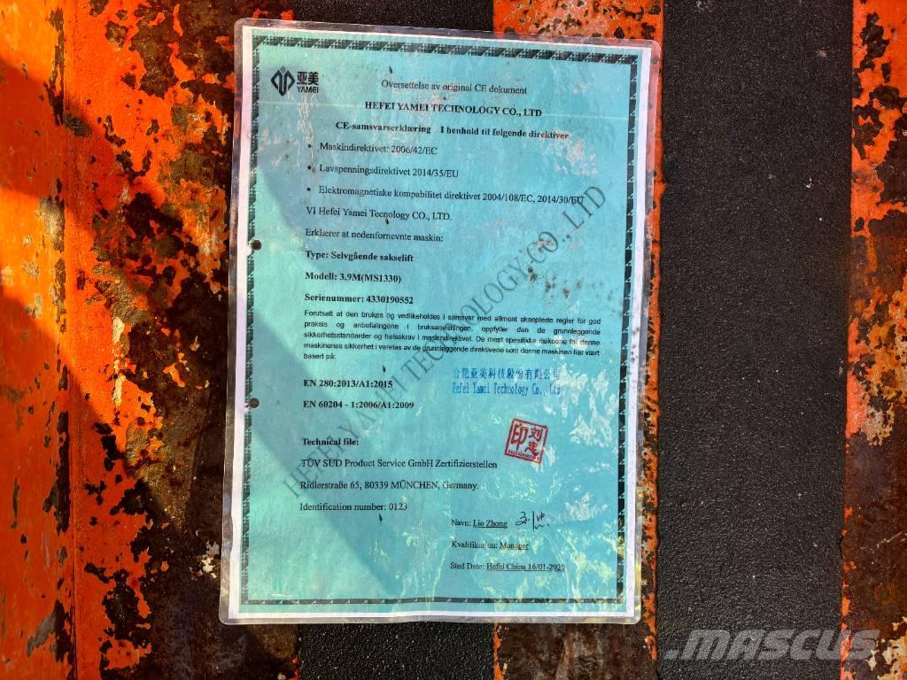 Yamei MS1330 Šķerveida pacēlāji