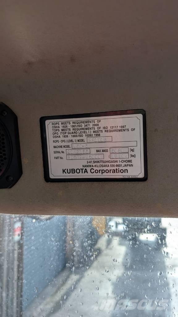 Kubota U 50-5 Demontāžas ekskavators