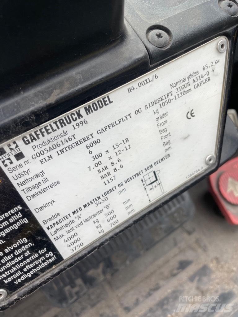 Hyster H 4.00 XL LPG tehnika