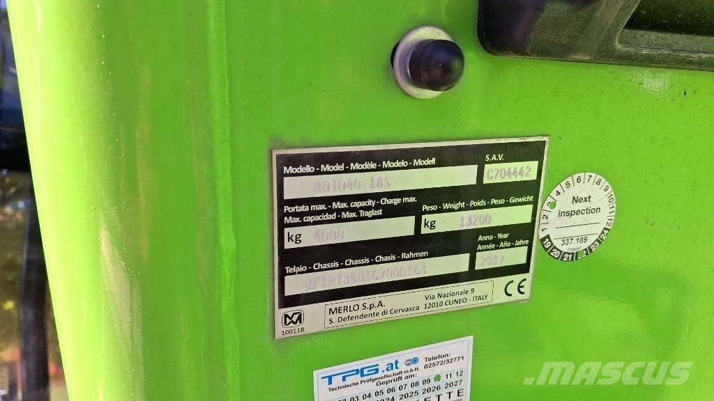 Merlo Roto 40.18 Teleskopiskie manipulatori