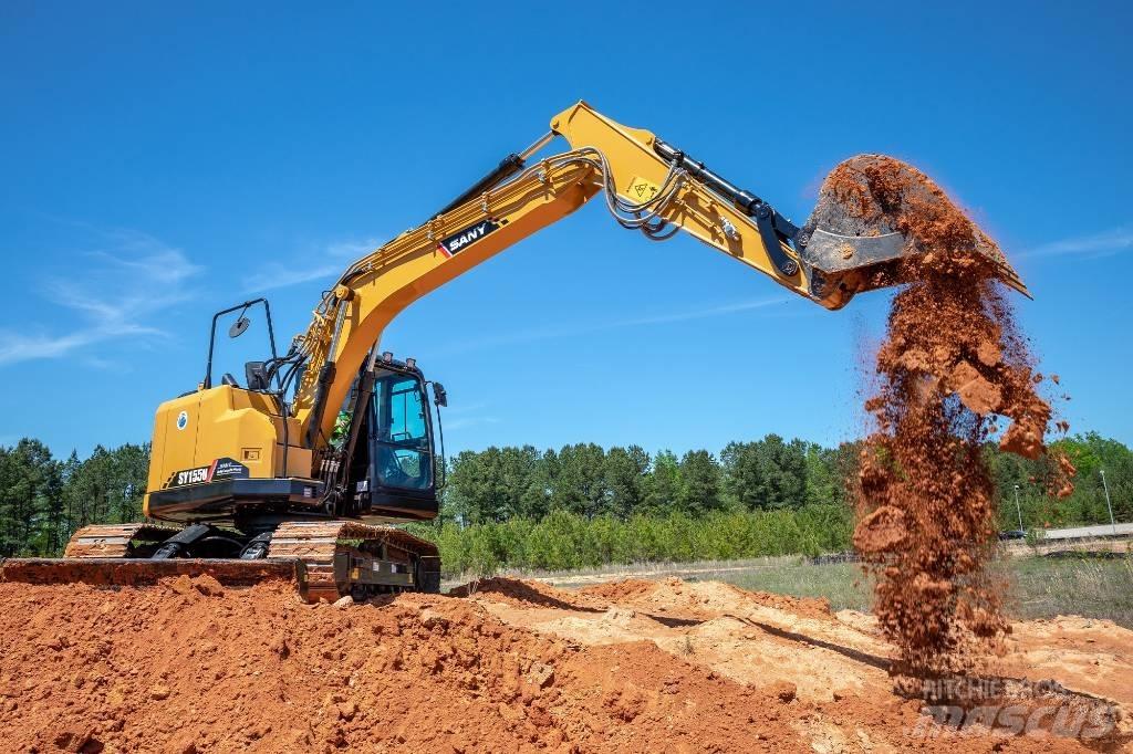 Sany SY155U (16 tonni) Kāpurķēžu ekskavatori