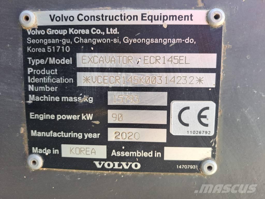Volvo ECR 145 E Kāpurķēžu ekskavatori