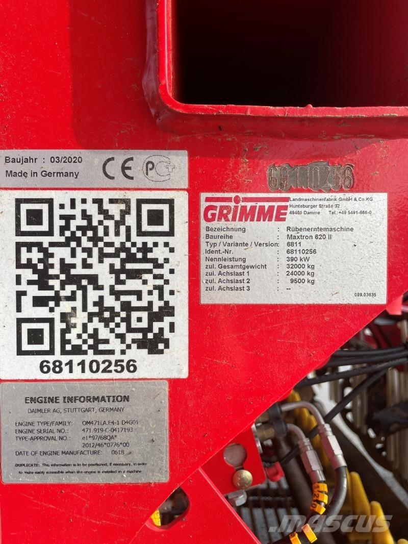 Grimme MAXTRON 620 Lauksaimniecība- Citi
