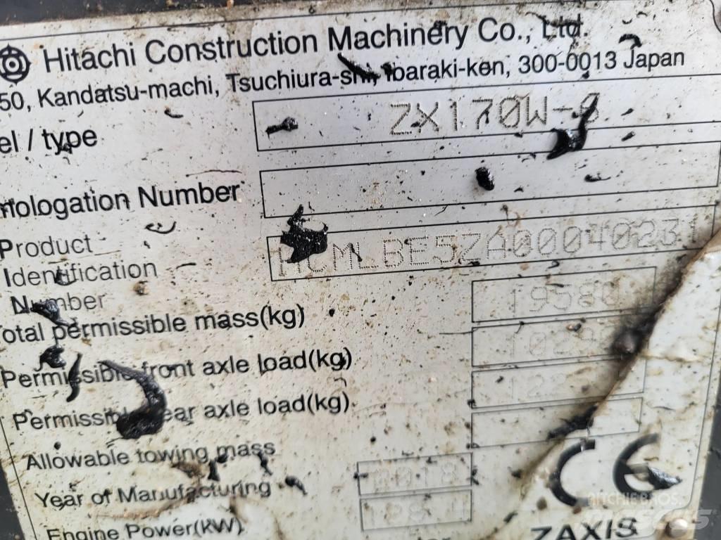 Hitachi ZX170W-6 Ekskavatori uz riteņiem
