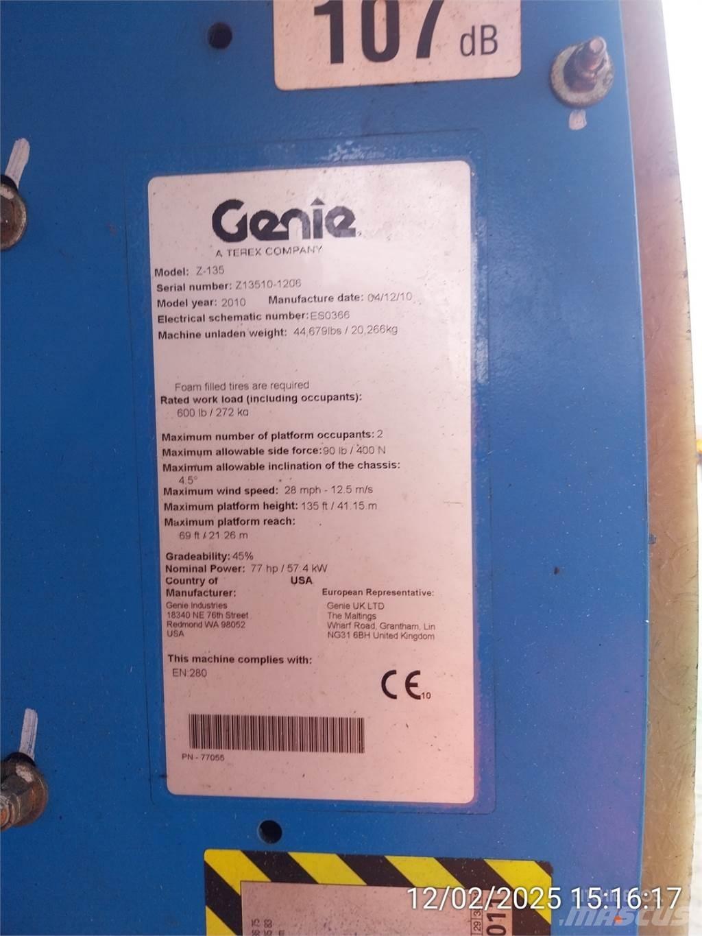 Genie Z135/70 Strēles pacēlāji