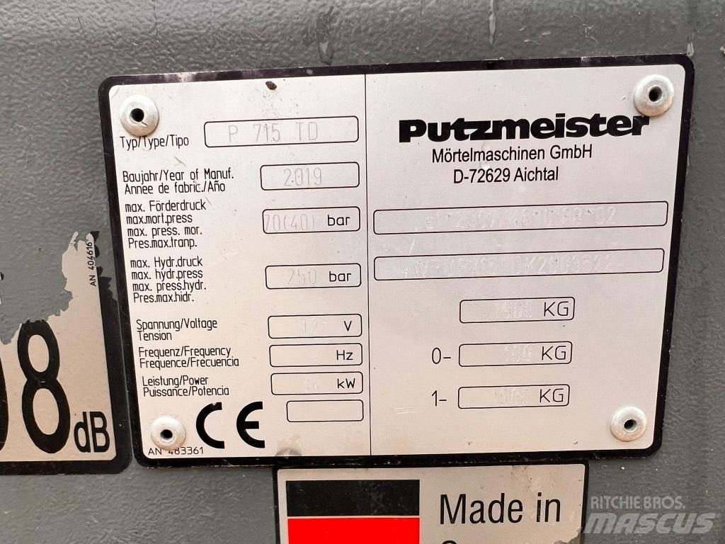 Putzmeister P 715 TD Kravas mašīna- betona sūknis