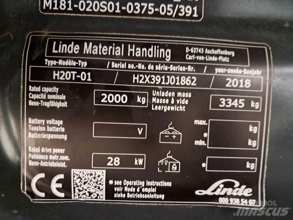 Linde H20T-01 LPG tehnika