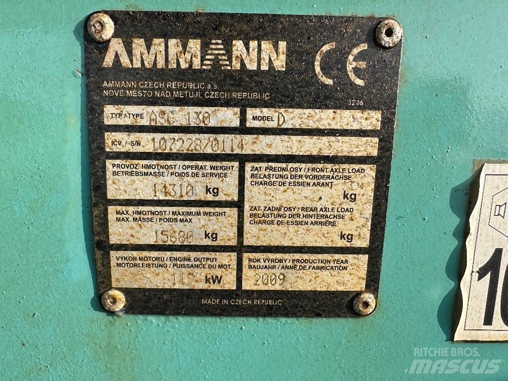 Ammann ASC 130 Vienvalča grunts veltņi