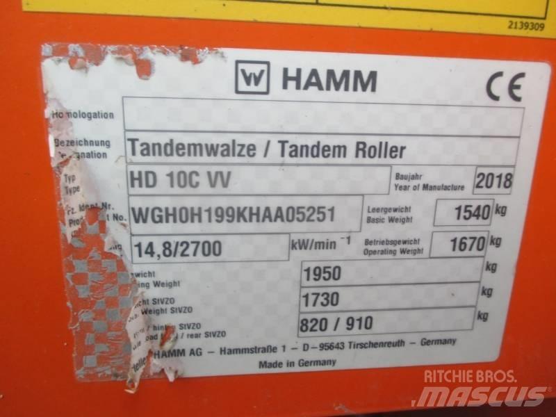 Hamm HD 10 C VV Divvalču grunts veltņi