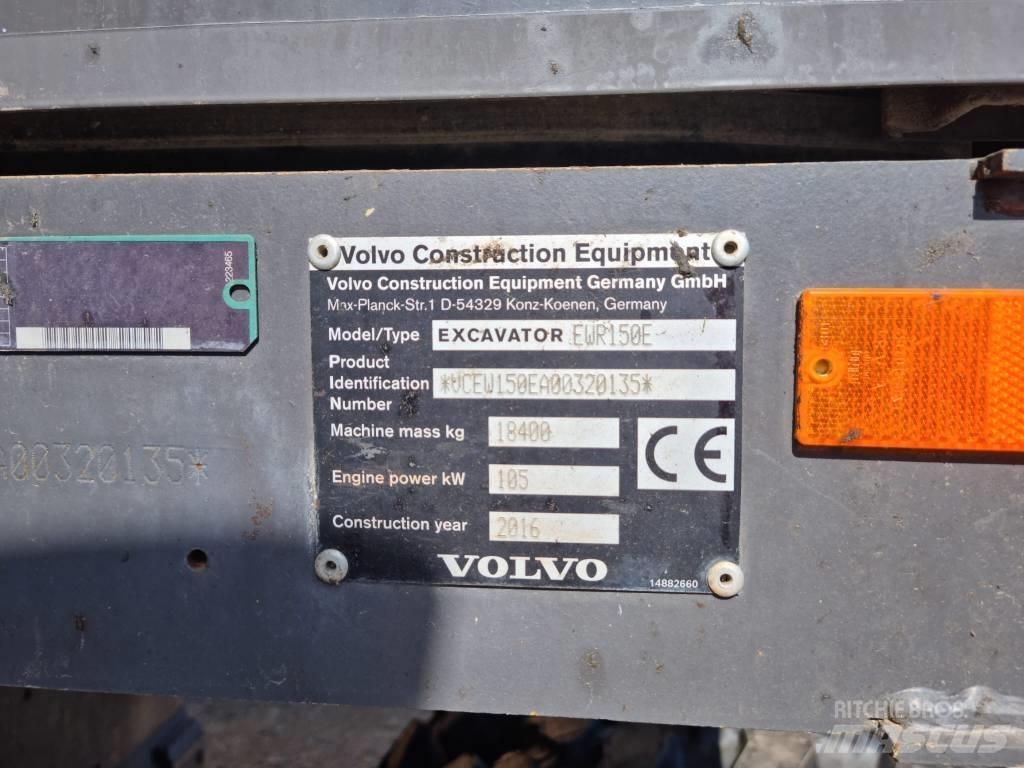 Volvo EWR 150 E Ekskavatori uz riteņiem