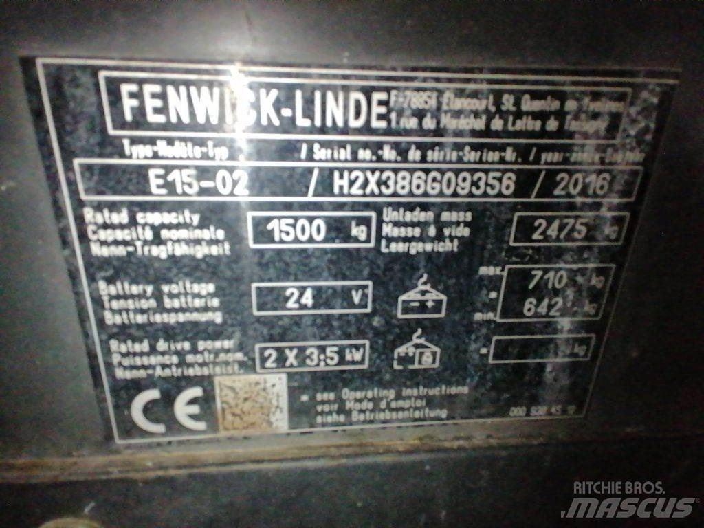 Linde E15-02 Elektriskie iekrāvēji