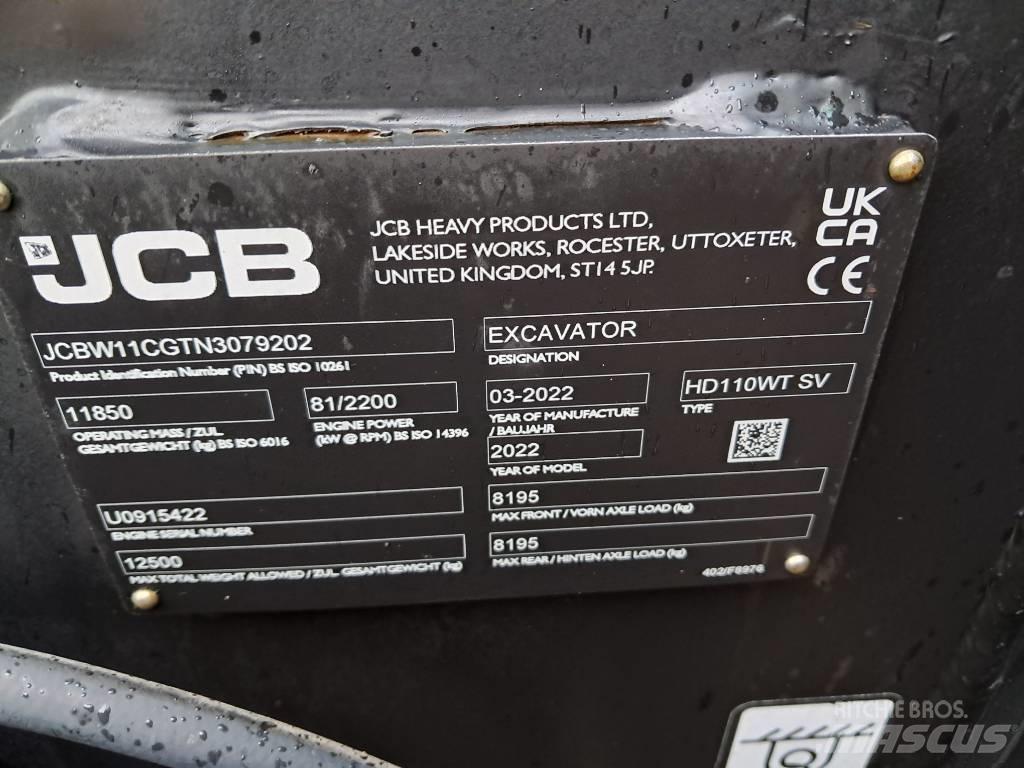 JCB HD110W Ekskavatori uz riteņiem