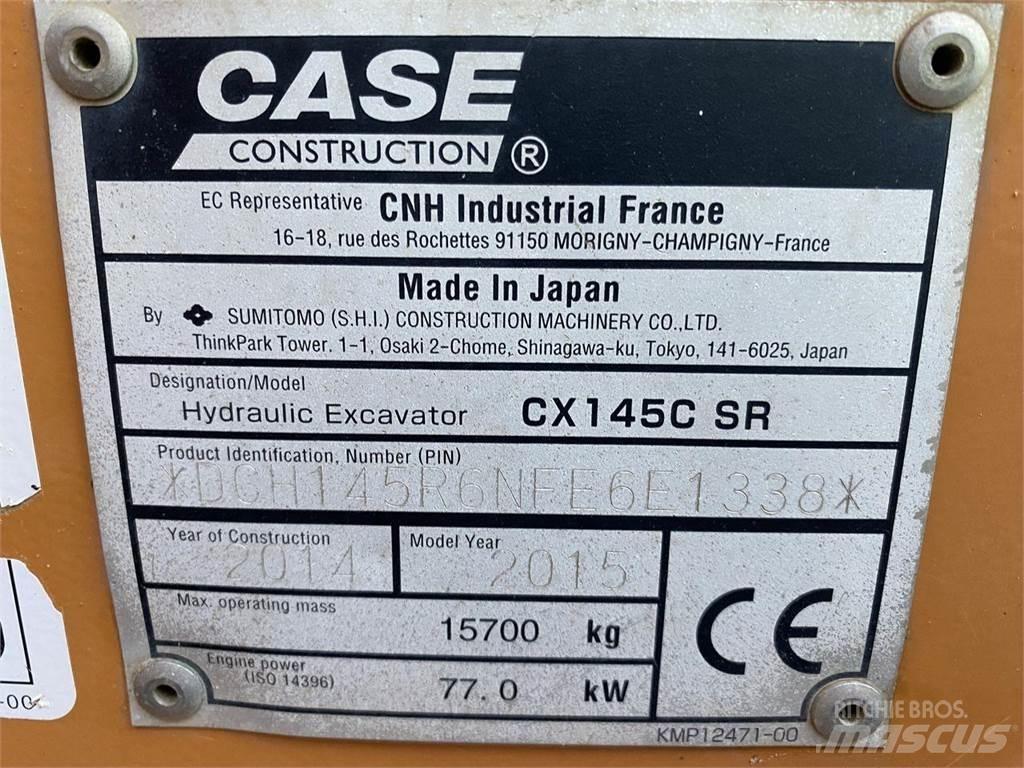 CASE CX145C Kāpurķēžu ekskavatori
