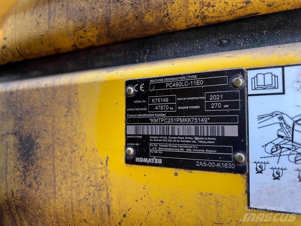 Komatsu PC490LC-11EO Kāpurķēžu ekskavatori