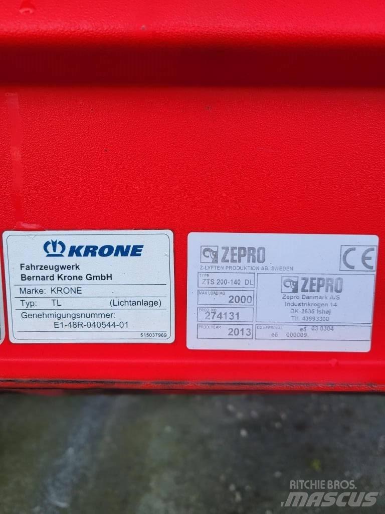Krone SDP 27 Tents puspiekabes