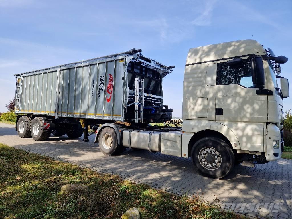 Fliegl ASS 298 Kustīgo grīdu puspiekabes