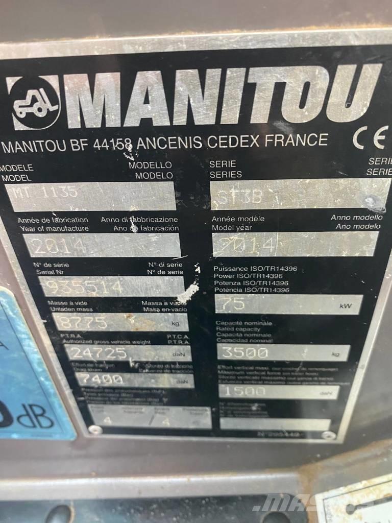 Manitou MT 1135 Teleskopiskie manipulatori