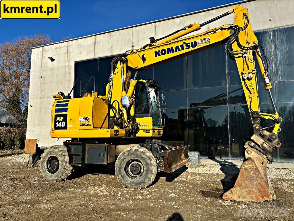 Komatsu PW 148 Ekskavatori uz riteņiem
