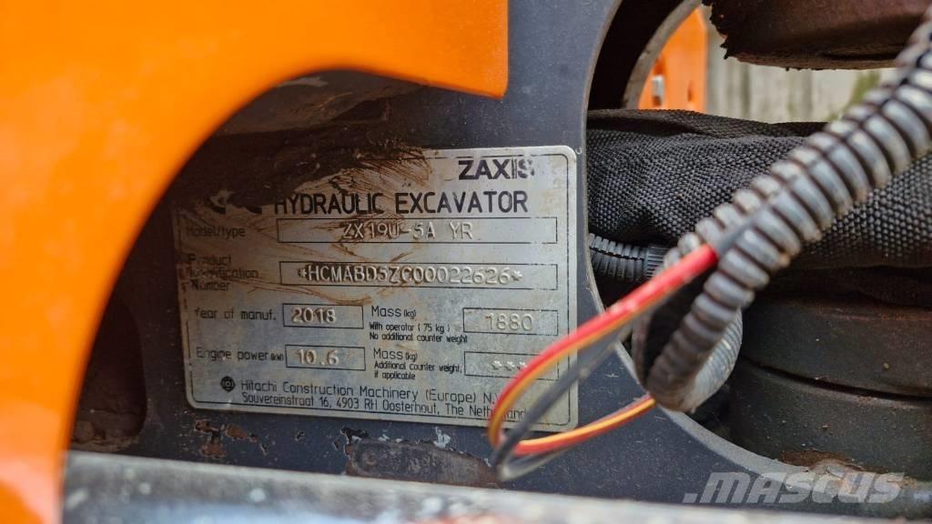 Hitachi ZX 19 U-5 Mini ekskavatori < 7 t
