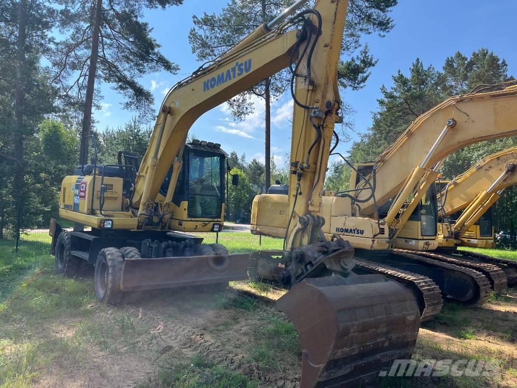 Komatsu PW 160-7 Ekskavatori uz riteņiem