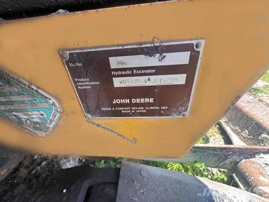 John Deere 75 G Mini ekskavatori < 7 t