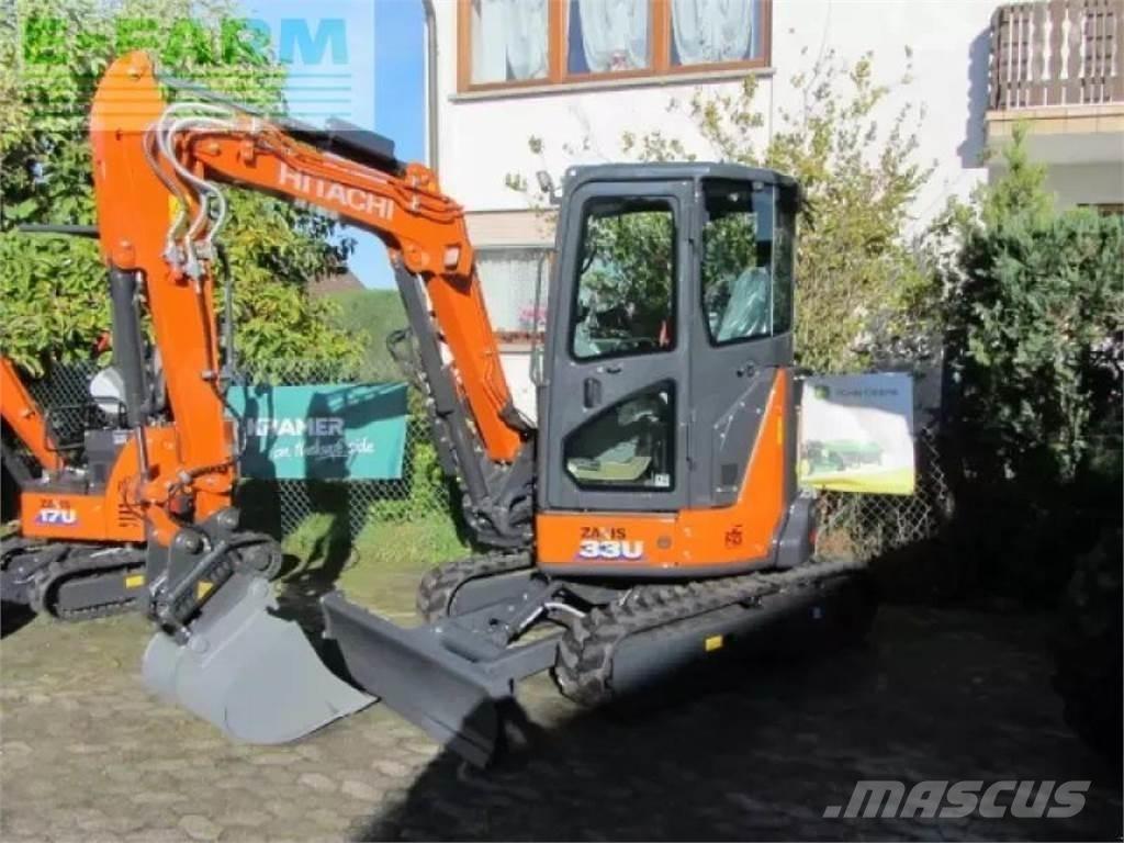 Hitachi zx 33 u-6 Ekskavatori uz riteņiem