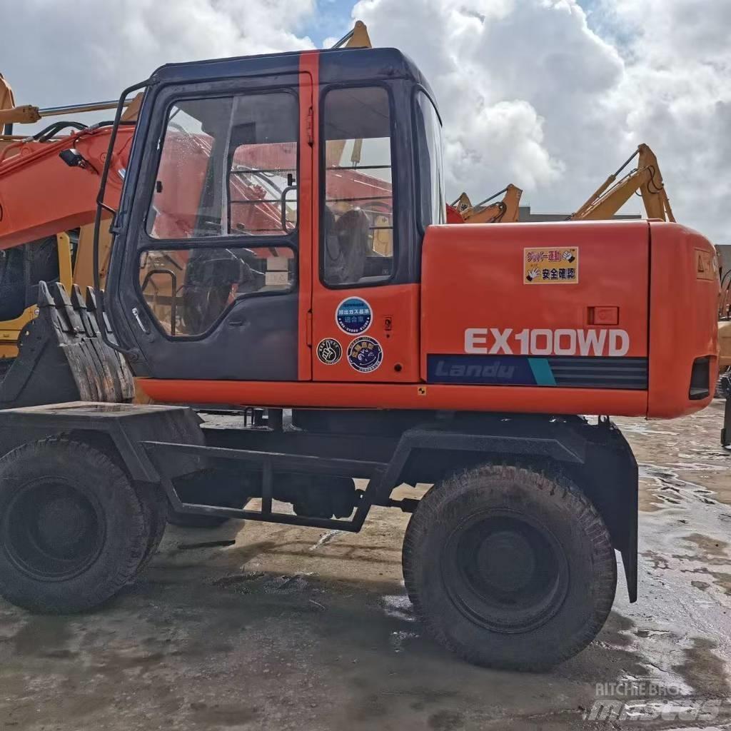 Hitachi EX 100 W D Ekskavatori uz riteņiem