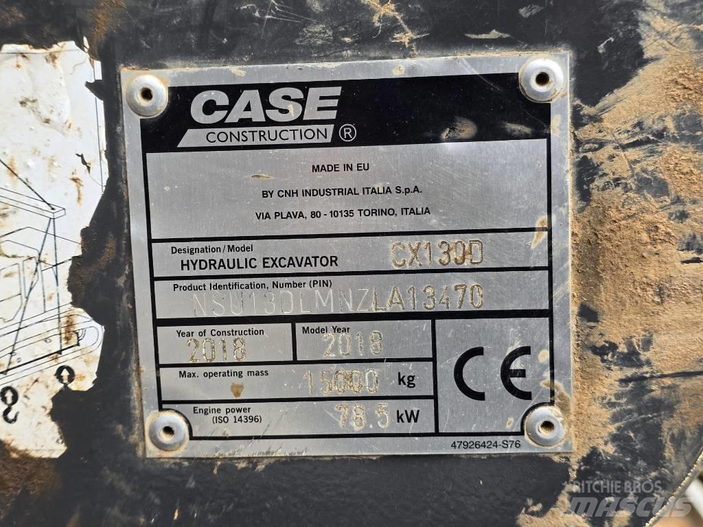 Case CX130 D Kāpurķēžu ekskavatori