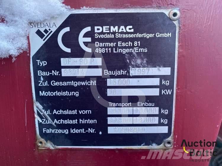 Demag DF 90 P Asfalta klājēji