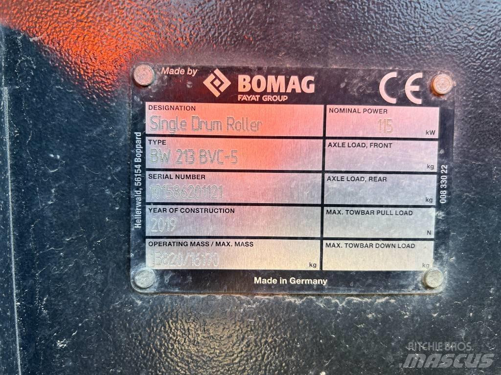 Bomag BW 213 Vienvalča grunts veltņi